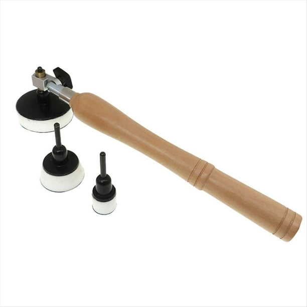 Herramienta de Lijado para Lijadora de Cuenco para Carpintería, Almohadilla de PU para Lijado con Gancho y Bucle de 1/2/3 Pulgadas, de Madera para Carpintería