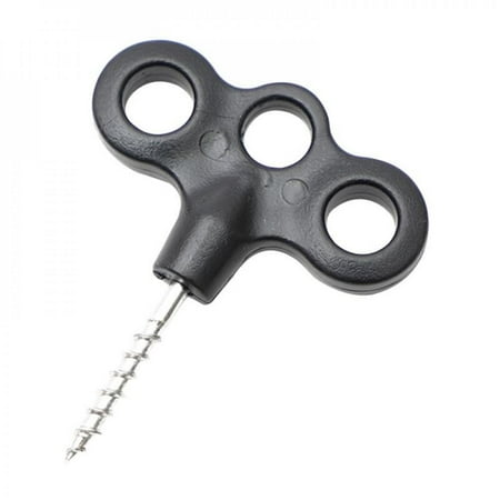 

1Pc Luminous Tent Screw Camping Deck Nail Outdoor Camping Practical Tent Windproof Rope Fixed Nail Three-eye Screw (without Luminous) Black