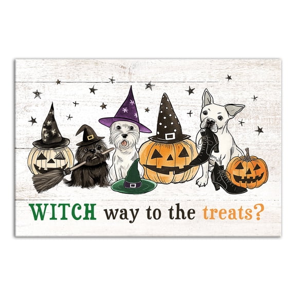 Creative Products Witch Way to Treats 18 x 12 Canvas Wall Art