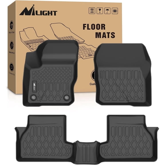 Nilight TPE Floor Mats for Ford Focus 2012 2013 2014 2015 2016 2017 2018, All Weather Custom Fit Heavy Duty Floor Liners