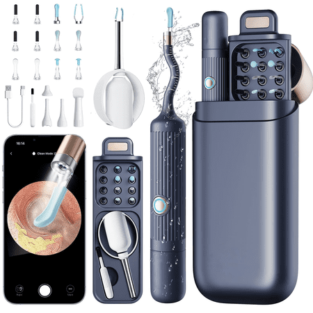 Bebird Earsight Plus Ear Wax Removal Tool Camera, FSA HSA Eligible Items, Ear Cleaner with Flexible Ear Camera Otoscope, Visual Ear Pick Tweezers Wax Remover, Ear Cleaning Kit for Family