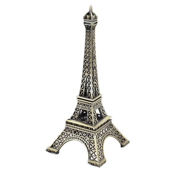 Uxcell Metallic  Eiffel Tower Model Home Decoration 5.1"  High Bronze Tone