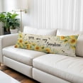 thumbnail image 2 of Summer Sunflower Body Pillow Cover 20 x 60 Inch Decorative Pillow Cover Vintage Floral Botanical Bee Farmhouse Lumbar Pillowcase Seasonal Rectangle Cushion Case for Couch Sofa Bed Living Room, 2 of 9