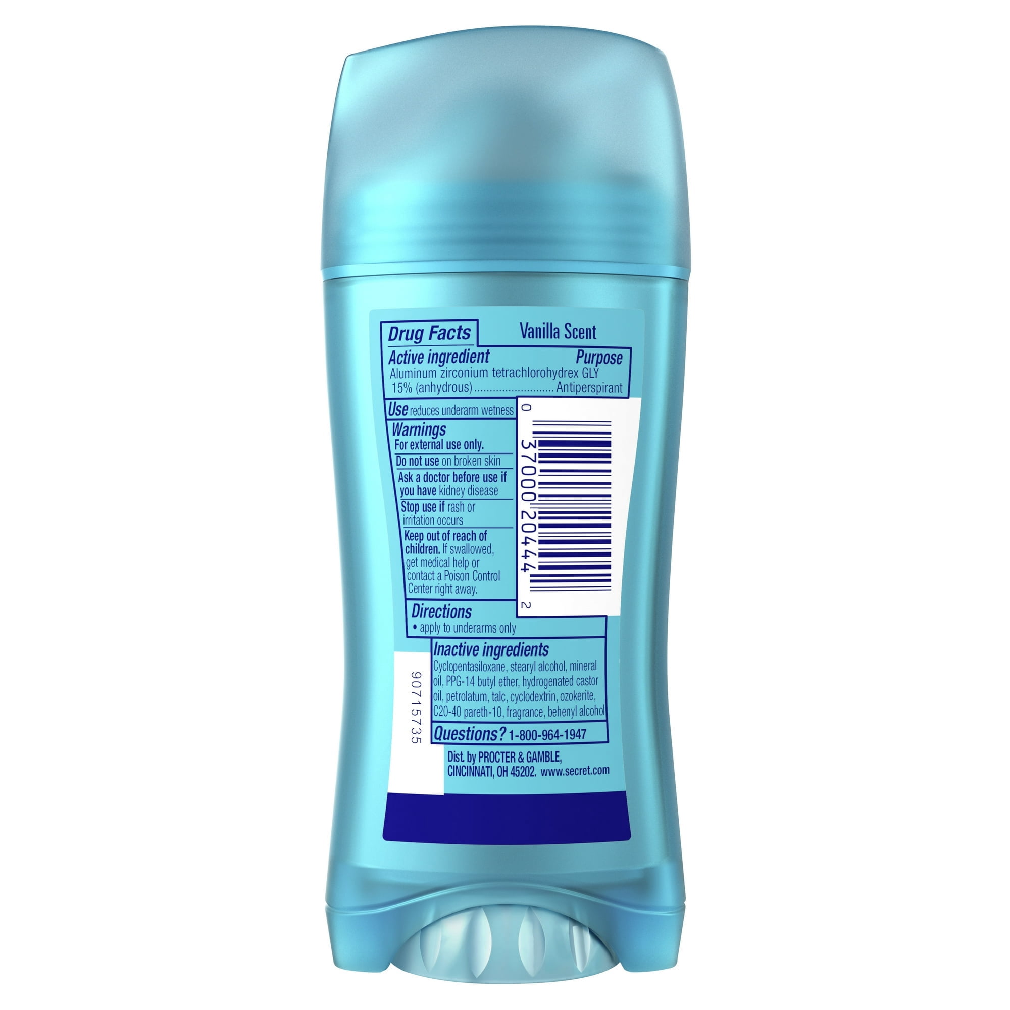 Secret Scent Expressions Anti-Perspirant Deodorant Invisible Solid, Va Va Vanilla 2.60 oz (Pack of 2)