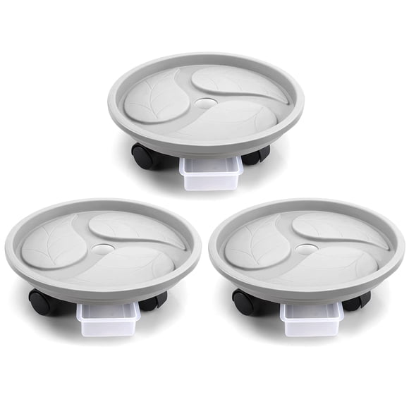 Soporte rodante para plantas Looca Plant Caddy con ruedas y bandeja de drenaje