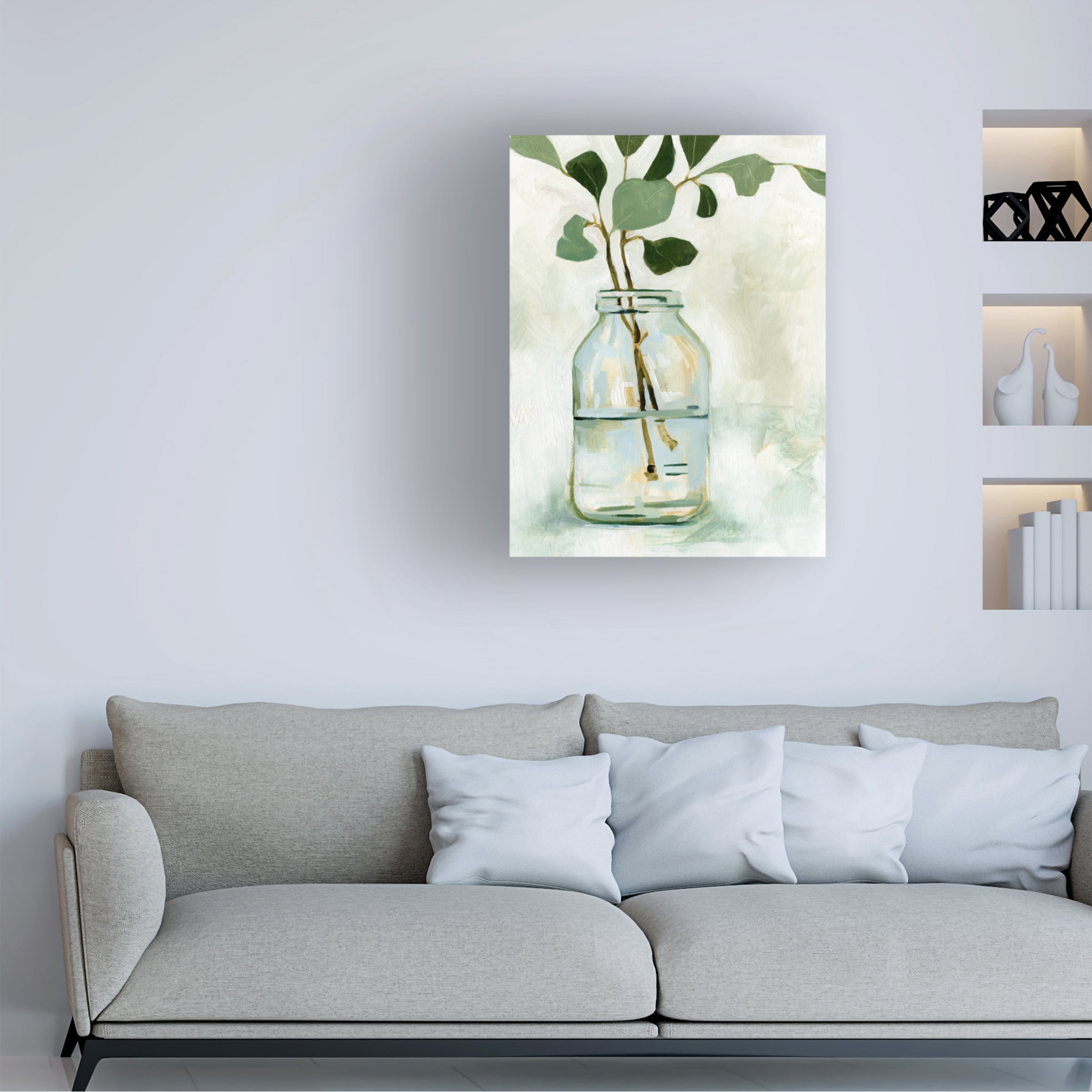 Emma Caroline 'Eucalyptus Branch Still Life II' Canvas Art