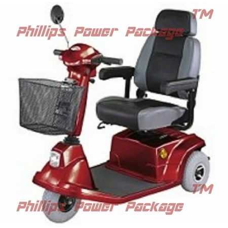 CTM - HS-570 - Mid-Range Scooter - 3-Wheel - Burgundy