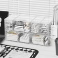 thumbnail image 4 of Glasses Storage Box Organizer Box Multifunctional Stackable Display Holder Reusable Acrylic Cosmetics, 4 of 4