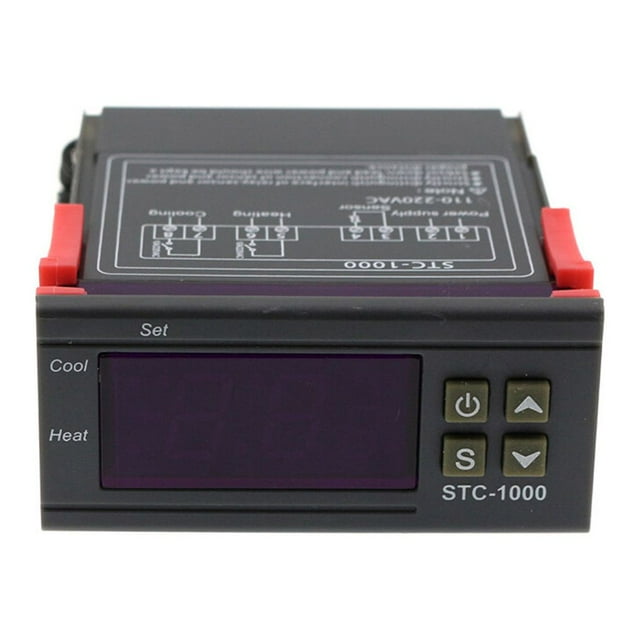 facefd Humidity Regulator Dual Display Wall-mounted Egg Incubator Cool Controller Home Supplies Temperature Controller Hygrometer 12V