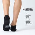 thumbnail image 5 of Running Ankle Socks with Cushion, Low Cut Athletic Tab Socks for Men and Women 6 Pack, 5 of 5