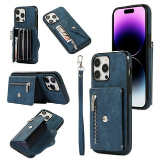  CGLTD Luxury Crossbody Strap Lanyard Wallet Leather case for  iPhone 13 11 12 11pro 14pro max 12mini x xr xs Card Holder Phone  Cover,Blue,for iPhone XR : Cell Phones & Accessories