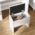 thumbnail image 5 of Richya Farmhouse Makeup Vanity Table Set with Lighted Mirror & Drawers for Bedroom,White, 5 of 10
