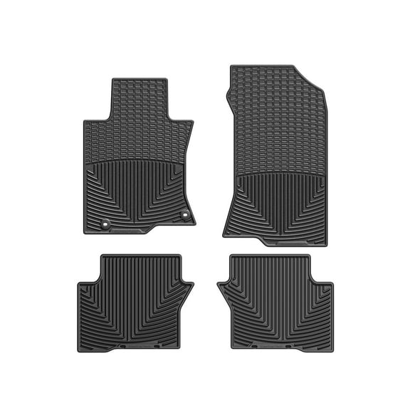 WeatherTech All-Weather Floor Mats compatible with 2010-2015 Honda Crosstour - 1st & 2nd Row, Black
