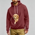 thumbnail image 2 of Harcomeey Pet Carrier Hoodies for Men,Oversized Long Sleeve Cozy Soft Pet Hooded Sweatshirts with Pocket Fall Clothes, 2 of 8