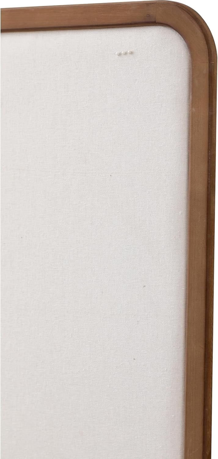 SOFE Bulletin Board 30"x18", Farmhouse Rustic Wood Framed Pin Board, Decorative Hanging Message Board with Pins for Wall, Office, School & Home Decor