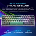 thumbnail image 3 of Machenike K500A-B61W Teclado Mecánico Inalámbrico 60% RGB, 3 of 7