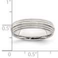 thumbnail image 2 of SS 5mm Comfort Fit Double Milgrain Size 10 Band Size 10, 2 of 2