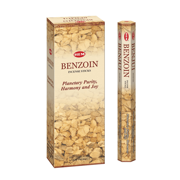 Hem Benzoin Incense Sticks - 120 Stick Bulk Box (6 Inner Tubes of 20)