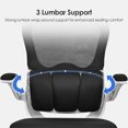 thumbnail image 4 of Ergonomic Office Chair with Three-Stage Lumbar Support & Flip-Up Armrests, High Back Computer Gaming Chair Swivel Executive Task Chair for Home Office, 4 of 10
