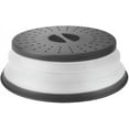 thumbnail image 1 of Vented, Easy Grip, Collapsible Microwave Cover, 10.5 Inch, Charcoal, 1 of 7