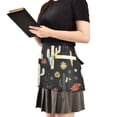 thumbnail image 2 of Yayeee Waist Apron with Pockets for Cooking Waterproof Half Server Aprons, Cactus Flower Pattern, 2 of 7