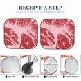 thumbnail image 6 of Sikiie Striped Meat Print Foldable Car Windshield Sun Visor, Car Window Sunshade Suitable for Sedan, SUV and Truck Car Accessories-Small, 6 of 6