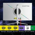 thumbnail image 5 of Scepture NEBULA 31.5-Inch 1000R Curved VESA Display 2560x1440 Quad HD Gaming Monitor with 99 Percent sRGB and Ambient Light Sensor, 5 of 7