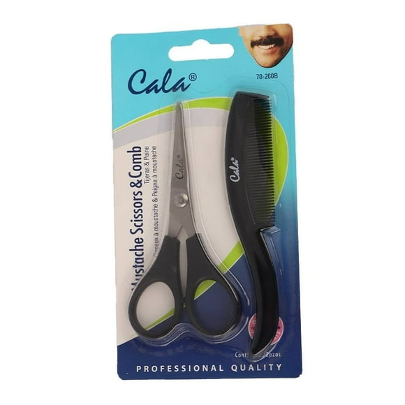 Tijeras & peine Cala para barba y bigote paquete con 2 pzas
