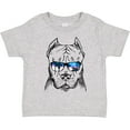 thumbnail image 3 of Inktastic Pitbull Sketch Portrait with Sunglasses Boys or Girls Toddler T-Shirt, 3 of 5