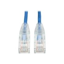 Tripp Lite 4ft Cat6 Gigabit Snagless Molded Slim UTP Patch Cable (RJ45), Blue