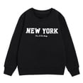 thumbnail image 3 of HUITKMM Girls Graphic Print Sweatshirt Cute Drop Shoulder Crewneck Long Sleeve Pullover Top 3760, 3 of 3
