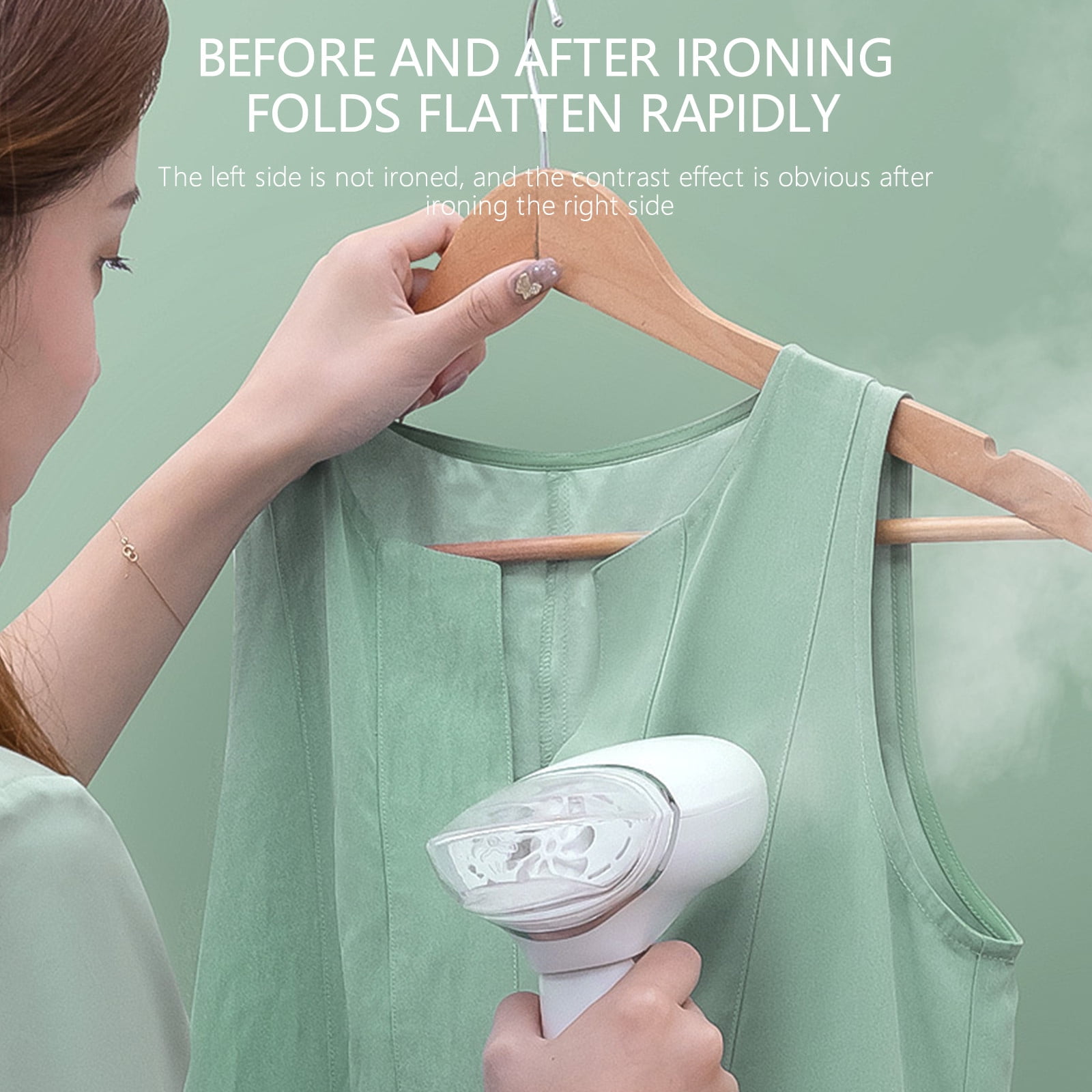 Home Saving! Jubipavy Powerful Handheld Clothing Portable Travel Steam Iron For Clothes Garment Wrinkles Remover For Clothing