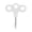 Blanc, variante sur Clous de Sol Extérieurs pour le Camping et la Randonnée – Piquets de Tente Phosphorescents avec Corde Coupe-Vent, Boucle de Fixation et Clous de Sol Filetés en Acier Inoxydable à Trois Trous 5 Pcs