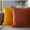 thumbnail image 6 of Lush Decor 100% Polyester Solid Velvet Decorative Pillow Mineral Yellow Single 20X20, 6 of 8