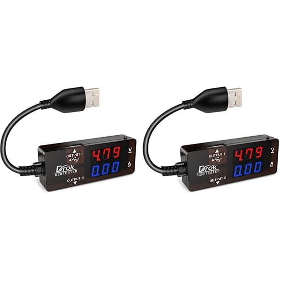 Multímetro digital DROK USB-A 2.0 PD QC 3.0