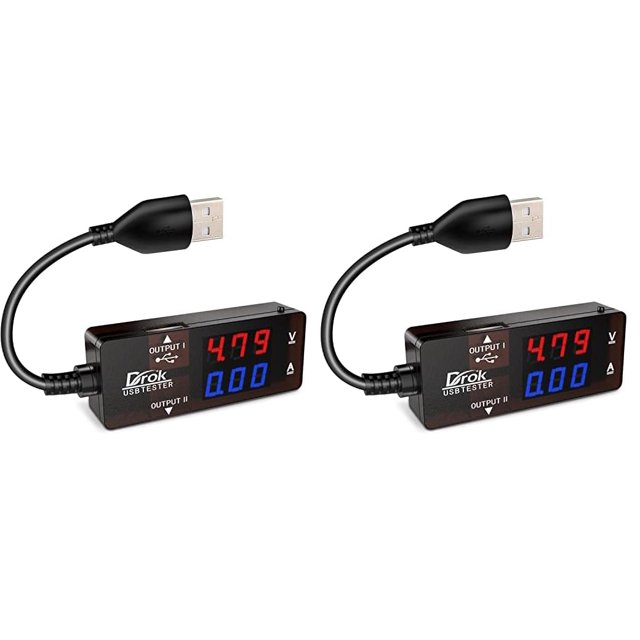 Multímetro digital DROK USB-A 2.0 PD QC 3.0