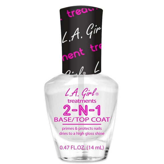 LA Girl Nail Treatment 2-N-1 Base & Topcoat, 0.47 Oz