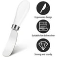 thumbnail image 3 of Ceramic Handle Butter Knife,4Pcs Stainless Steel Butter Spreader with Porcelain Handle for Kitchen,HXRH Cheese Spreader Knife for Household,Party, 3 of 6