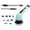 Green, variant on PureCasa Electric Scrubber 25W USB Charging, 2000mAh Wireless Cleaning Brushes with 2 Extension Rod & 9 Replaceable Brush Heads, Electric Mop for Bathroom Kitchen, 1PC, White, 37"x6.3"x4"