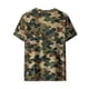 thumbnail image 5 of Ceisia Men's Distressed Texture Camouflage Print Crew Neck T-Shirts, Stretchy Breathable Casual Short Sleeve Tops Gifts, 5 of 9