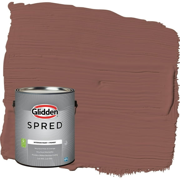 Glidden Spred Raspberry Truffle / Red Semi-Gloss Interior Paint with Primer, 1 Gallon