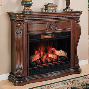 Classicflame Lexington Infrared Electric Fireplace Mantel Cherry