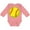 Mauve, variant on Personalized Softball Boys or Girls Long Sleeve Baby Bodysuit