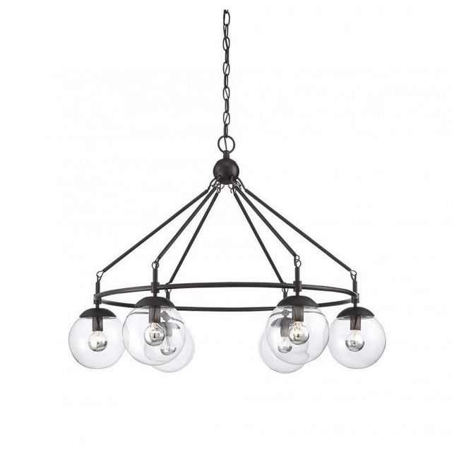 Savoy House Lustre Argo 6 en Bronze Anglais