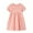 Pink, variant on Cathalem Flower Girl Dress Girls Dress Flutter Sleeve A-Line Button Down Sundress Casual Dresses (Pink,6 Years)
