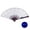 Blue, variant on Luminous Fan LED Ambiance Light Foldable 12V 8 Inch Glowing Strong Hinge KTV Bar Club Decoration Night Performance Prop Hand Fan