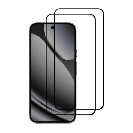 PAPAUTOP [2 Pcs] Black Full Coverage Easy Installation Tempered Glass Screen Protector for Google Pixel 10 Pro XL 2025