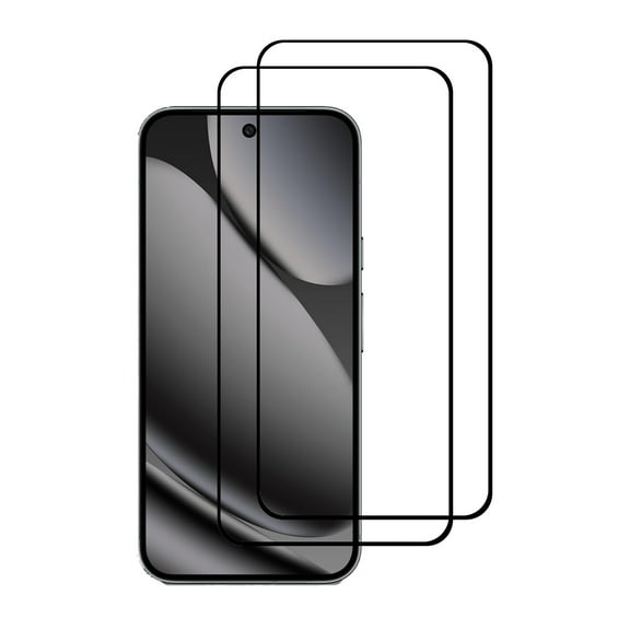 PAPAUTOP [2 Pcs] Black Full Coverage Easy Installation Tempered Glass Screen Protector for Google Pixel 10 Pro XL 2025