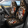 thumbnail image 2 of Binienty Wolf Vehicle Seat Covers Front And Rear with Matching Armrest Cover Non-slip Hunting Camo Car Seat Belt Shoulder Strap Covers Headrest Covers Coasters 14 Pieces Auto Interior Decor, 2 of 7