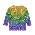 thumbnail image 4 of T-Shirt pour Femmes, Haut à Manches Courtes Col Rond Imprimé Humour Vintage avec Mélange Polyester-Spandex, Léger et Respirant, Idéal pour le Printemps Été Usage Quotidien, 4 of 9
